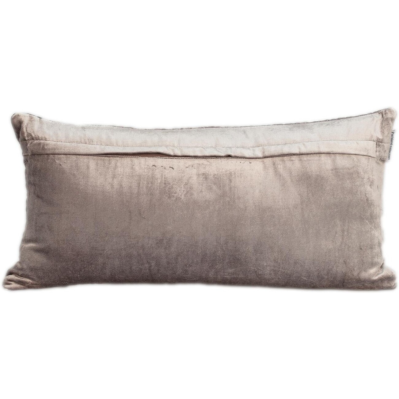 Tufted Diamonds Taupe Velvet Lumbar Accent Pillow