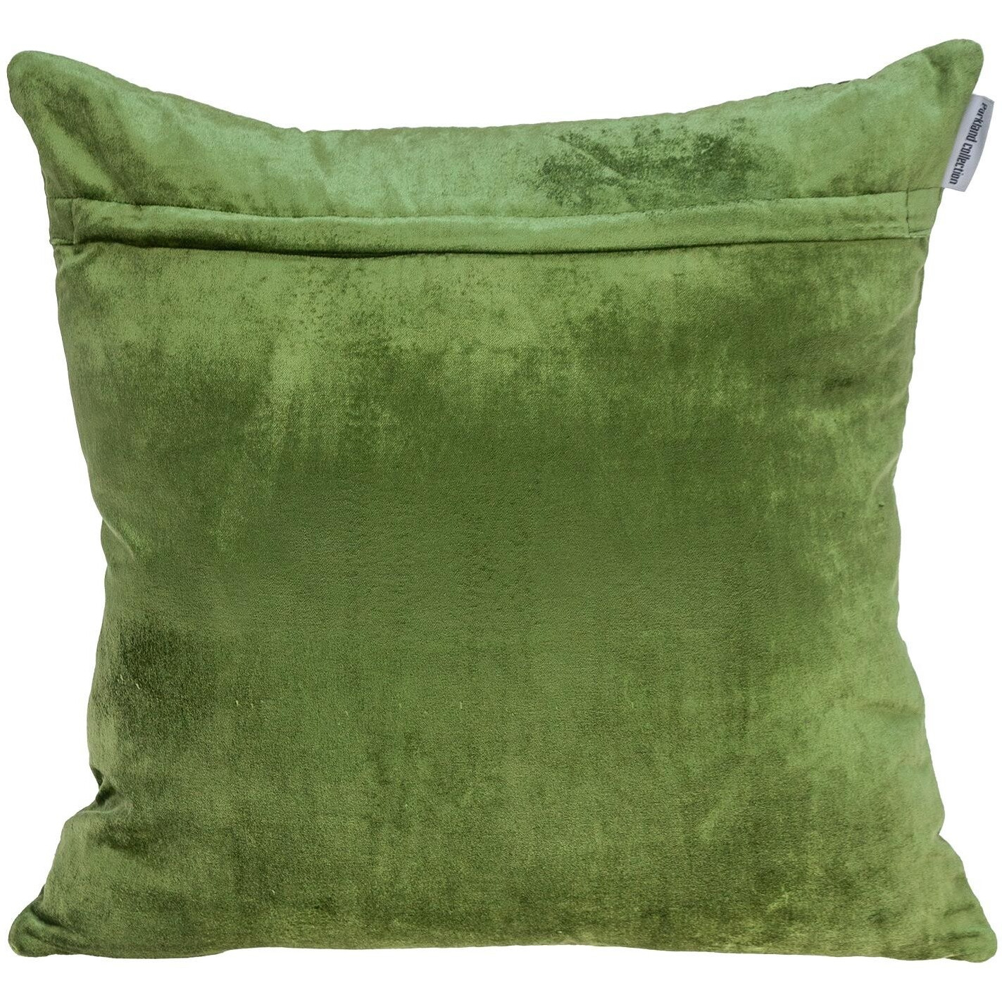Tufted Diamonds Olive Velvet Accent Pillow