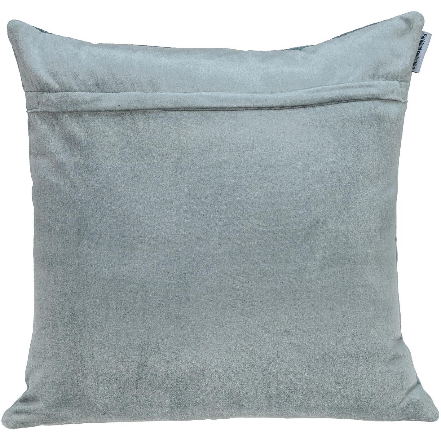 Geometric Lush Quilted Metallic Gray Throw Pillow