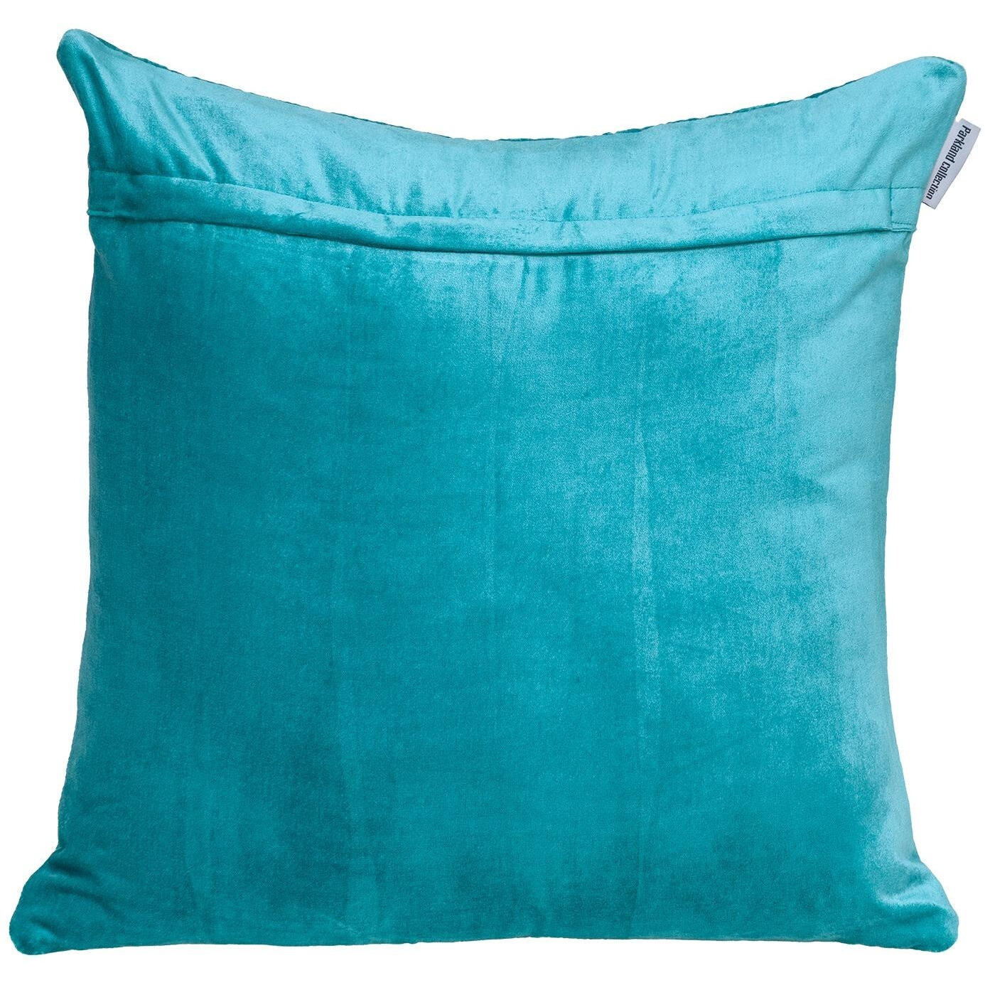 Tufted Diamond Aqua Transitional Square Pillow
