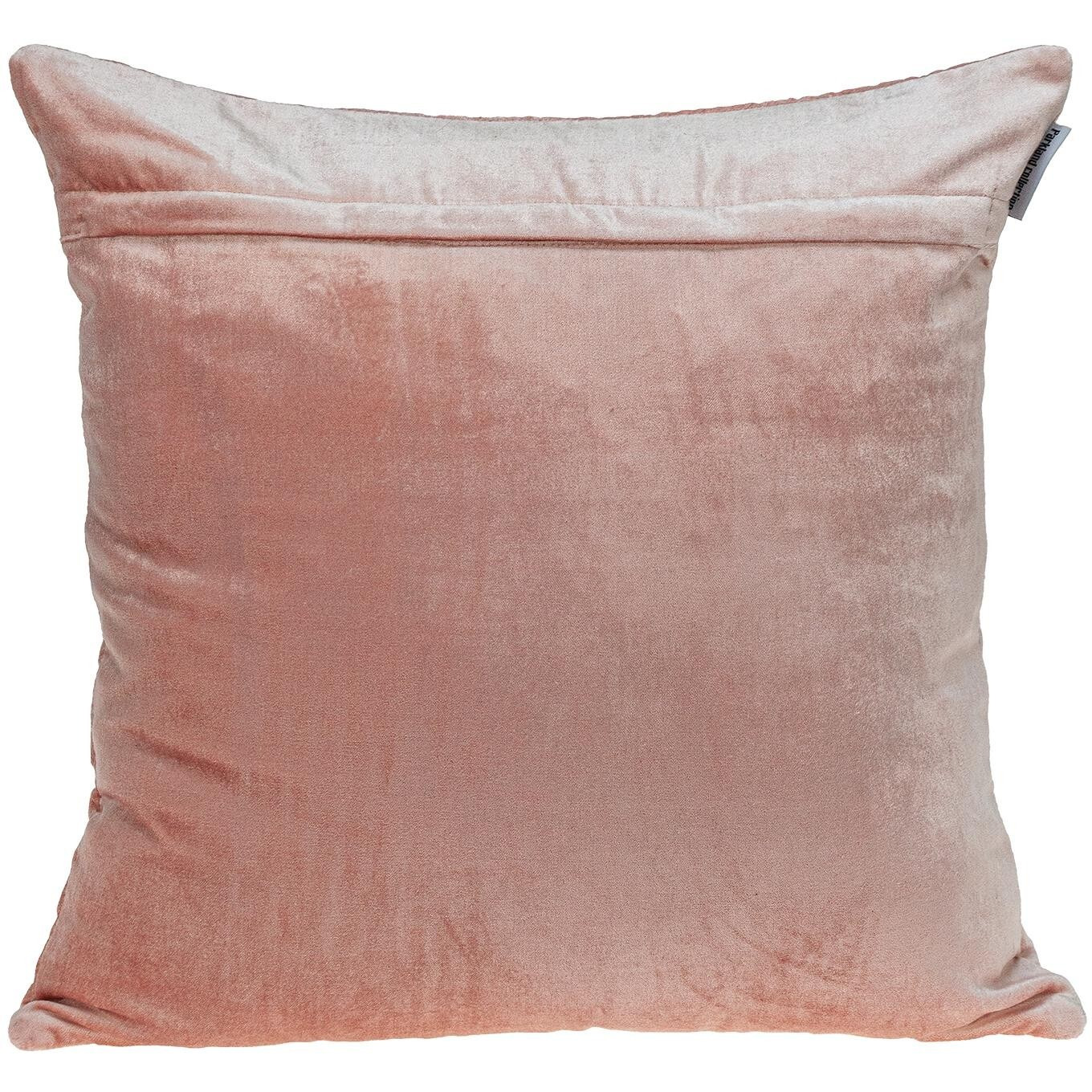 Tufted Diamond Pink Transitional Square Pillow