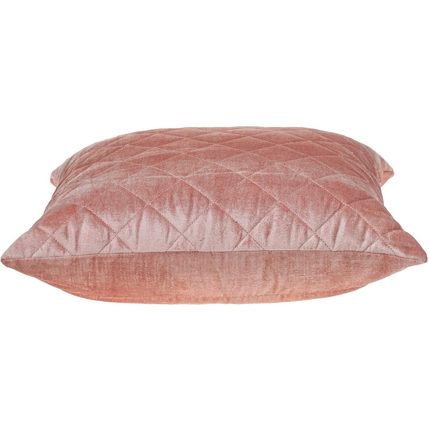 Tufted Diamond Pink Transitional Square Pillow