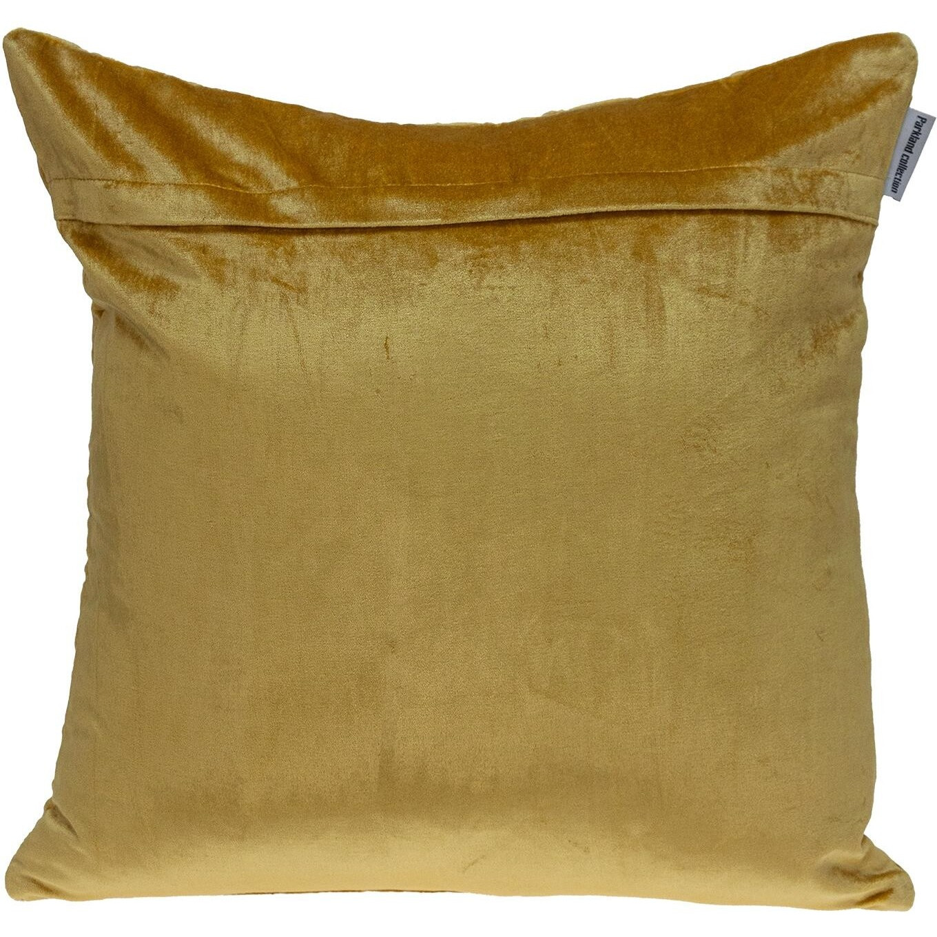 Tufted Diamond Yellow Ochre Transitional Square Pillow
