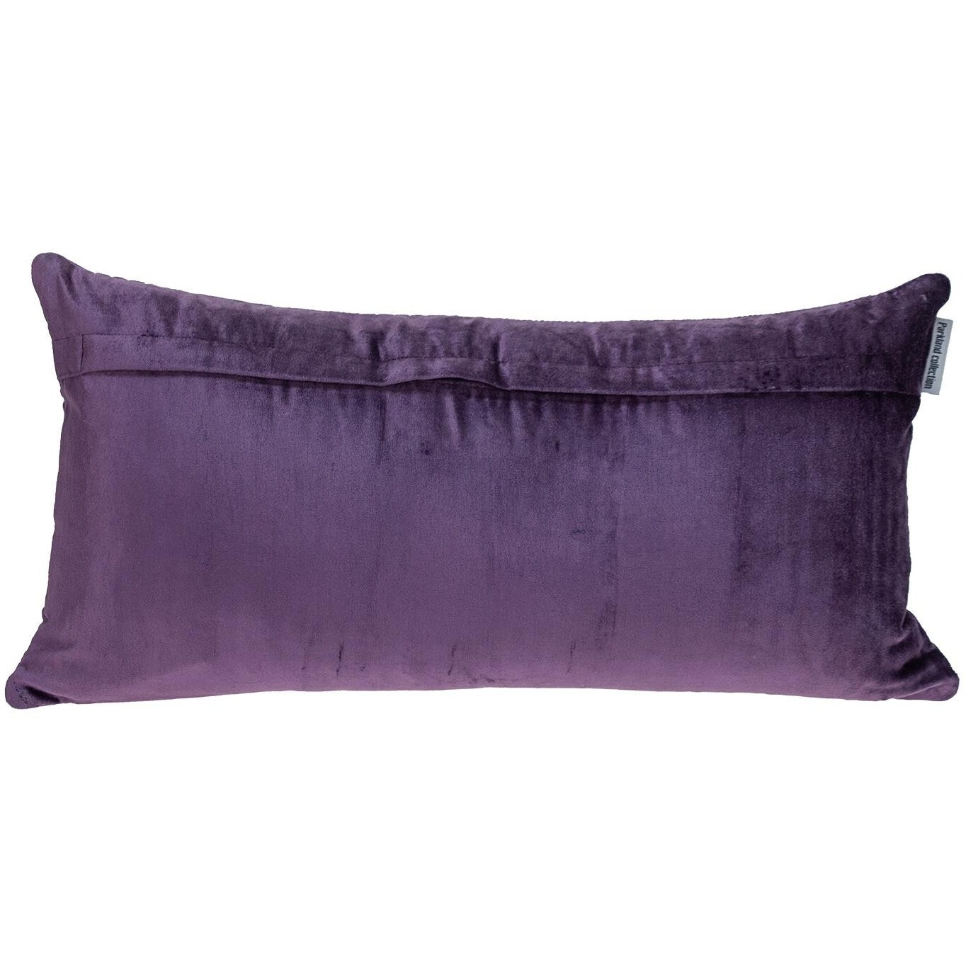 Quilted Velvet Purple Lumbar Throw Pillow