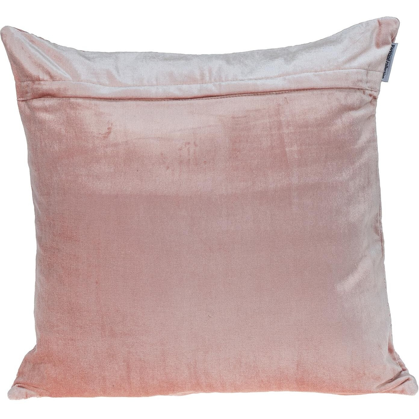 Quilted Velvet Pink Square Throw Pillow