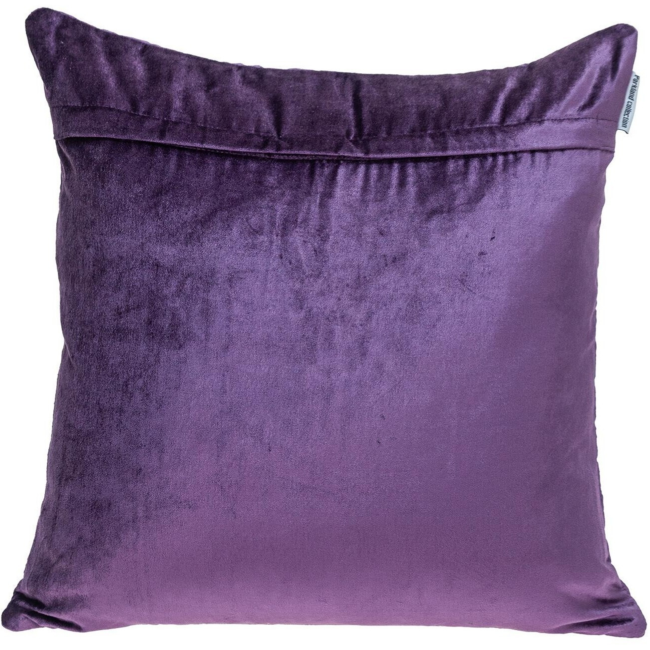 Purple Velvet Quilted Throw Pillow