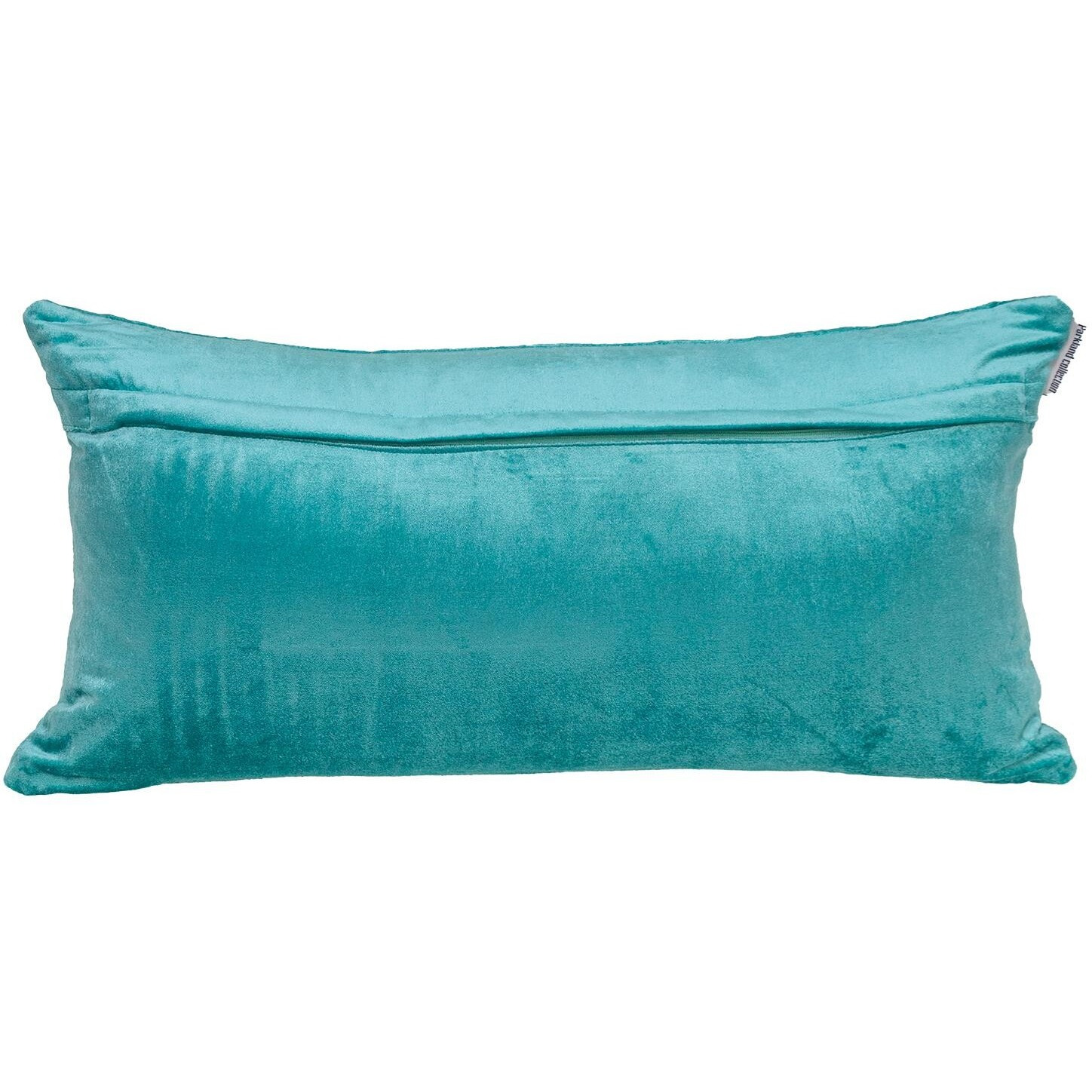 Tufted Diamond Aqua Transitional Lumbar Pillow