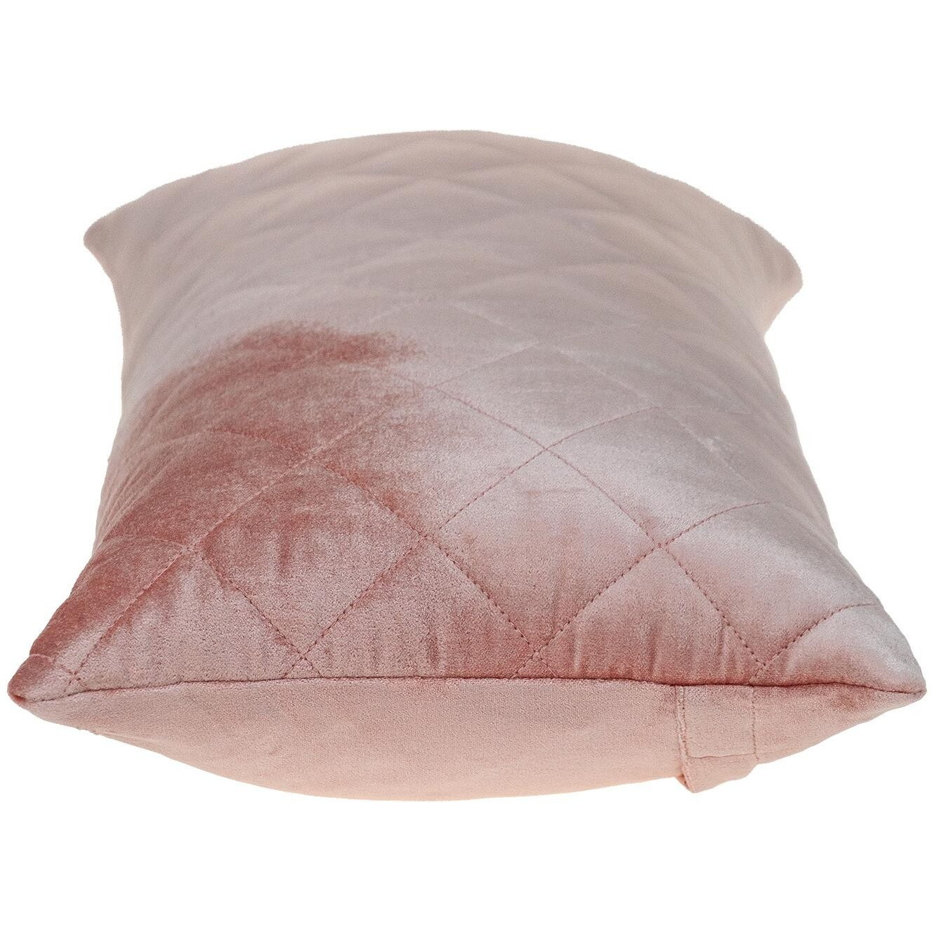 Tufted Diamond Pink Transitional Lumbar Pillow