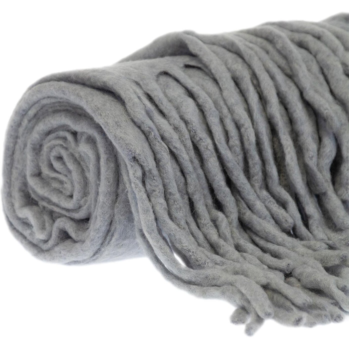 Super Soft Gray Handloomed Mohair Throw Blanket