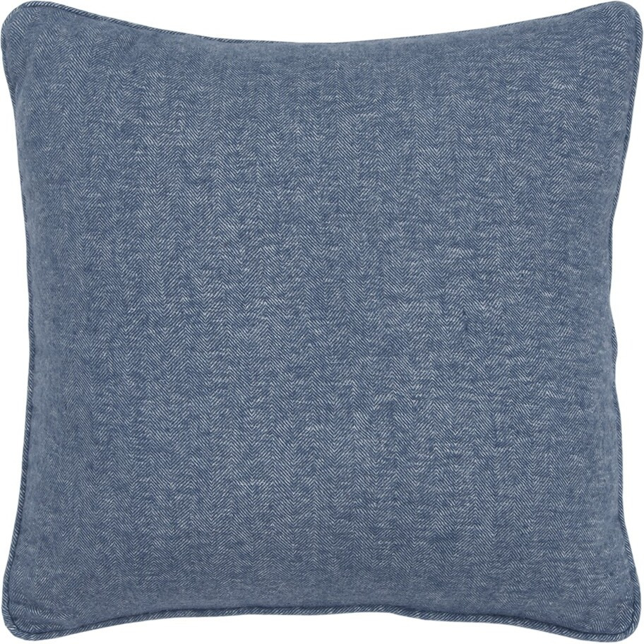 Blue Solid Classic Decorative Throw Pillow