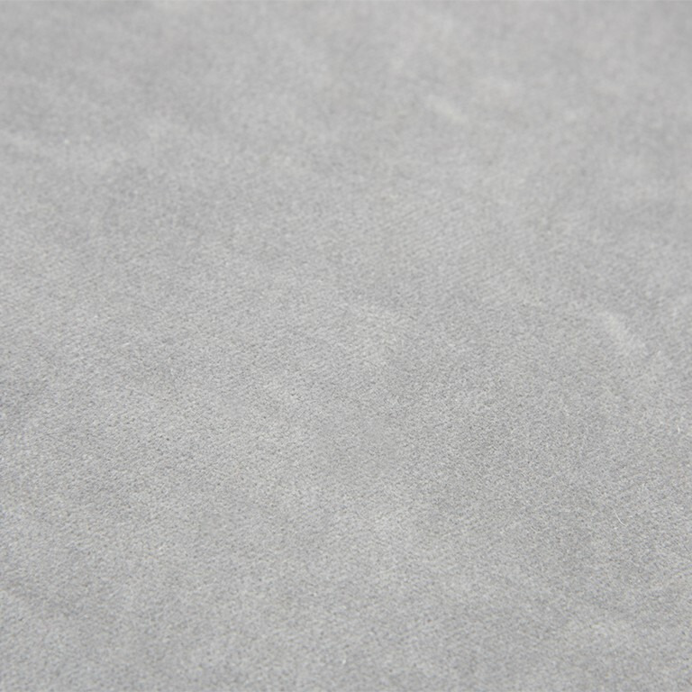 Gray Solid Modern Velvety Throw Pillow