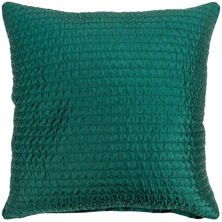 Teal Smooth Weaved Modern Throw Pillow