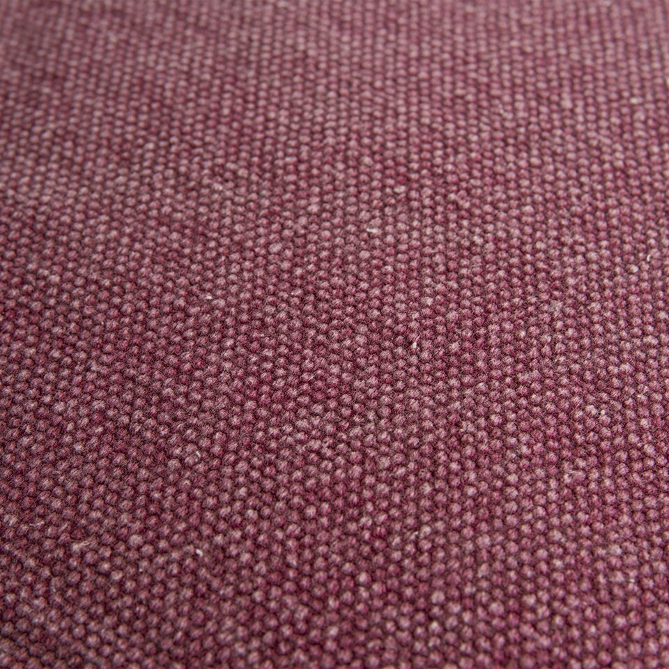 Berry Solid Reversible Cotton Velvet Throw Pillow
