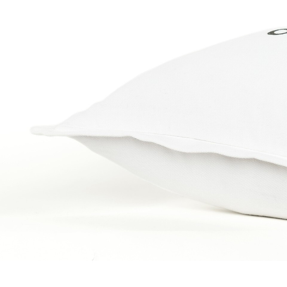 Black White Own The Place Decorative Throw Pillow