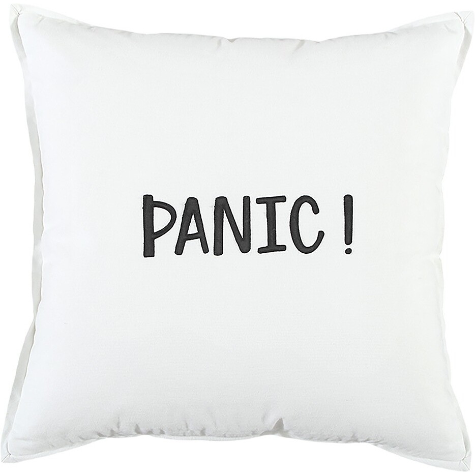 Black And White Flagship Message Throw Pillow