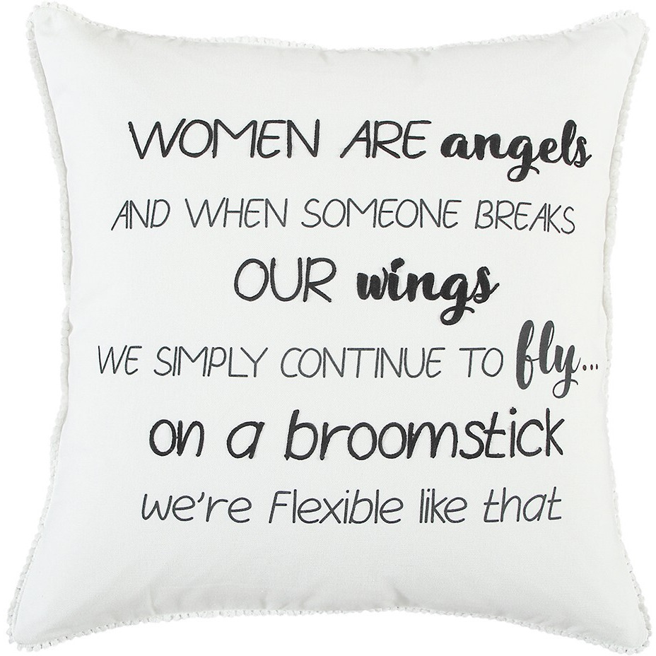 Black And White Women Are Angels Throw Pillow