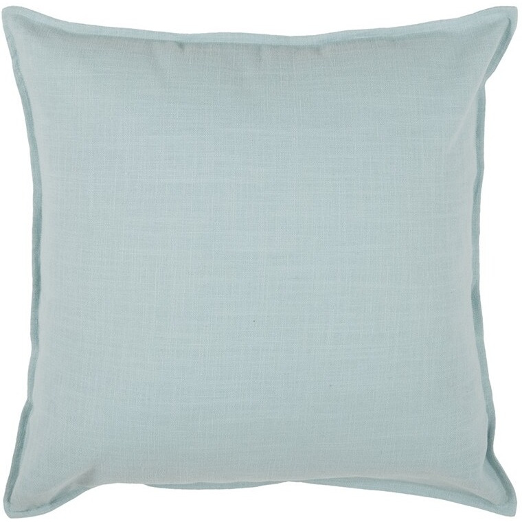 Blue Solid Light Textured Modern Throw Pillow