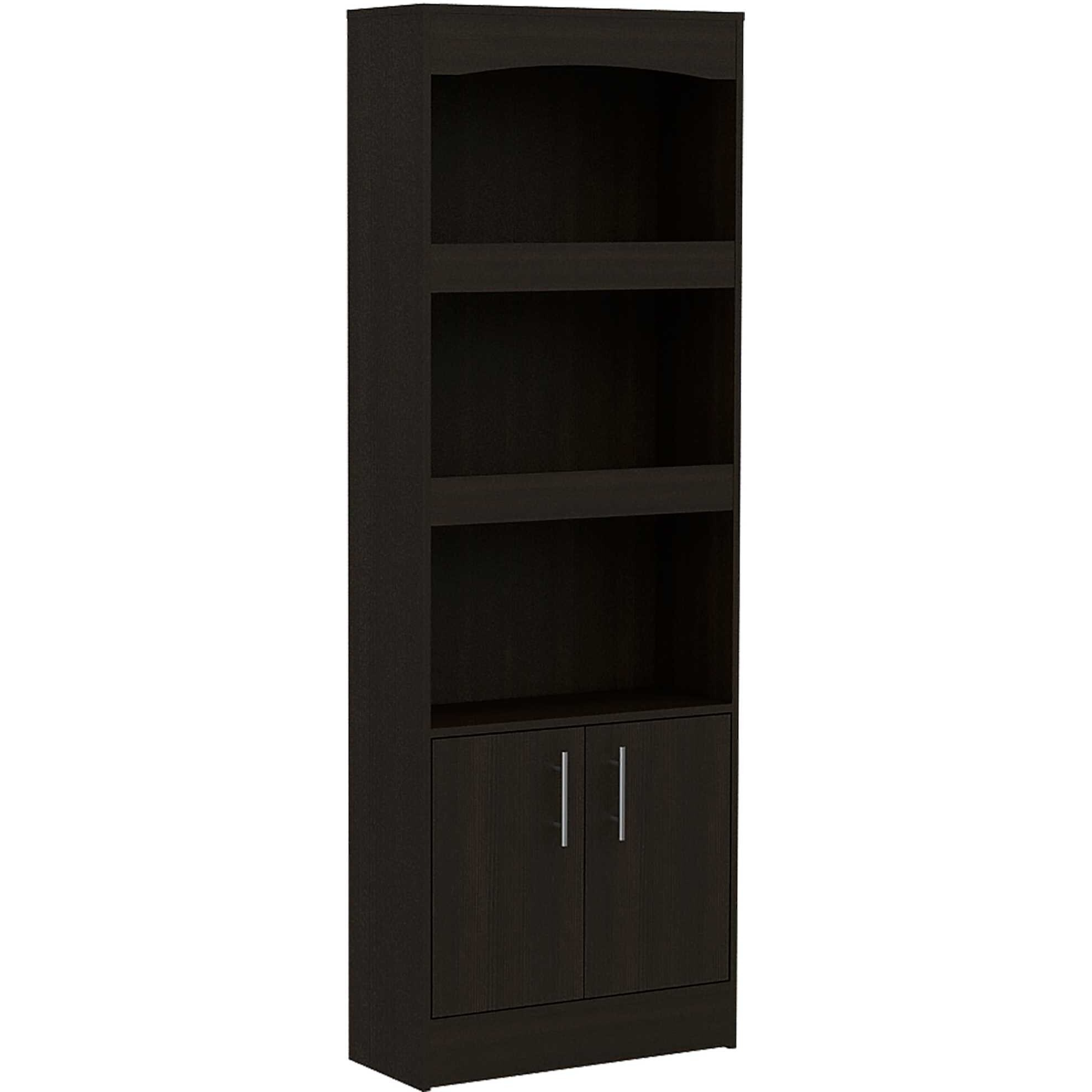 Catarina Black Bookcase Cabinet