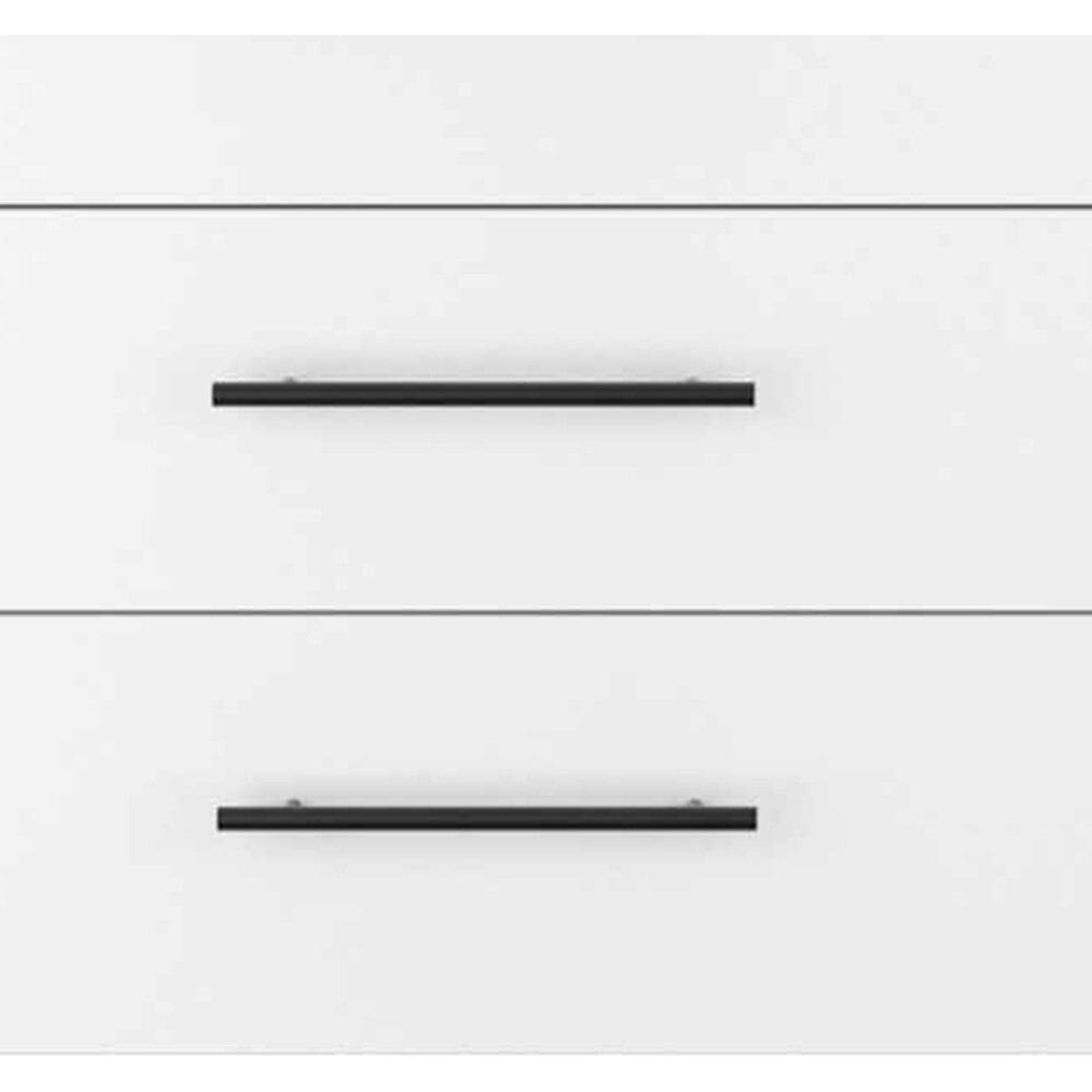 58"" White Six Drawer Double Dresser