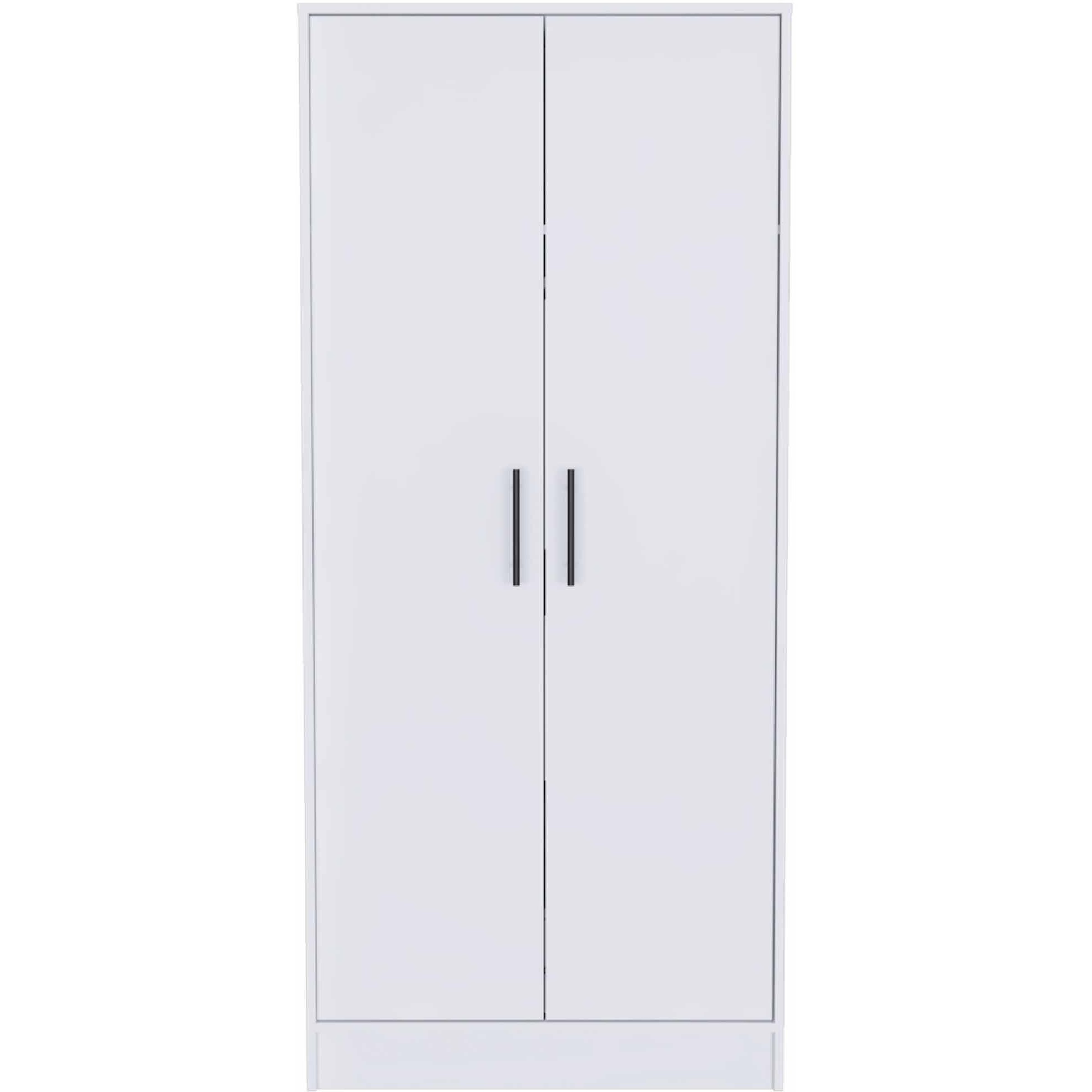 71"" White Tall Two Door Closet