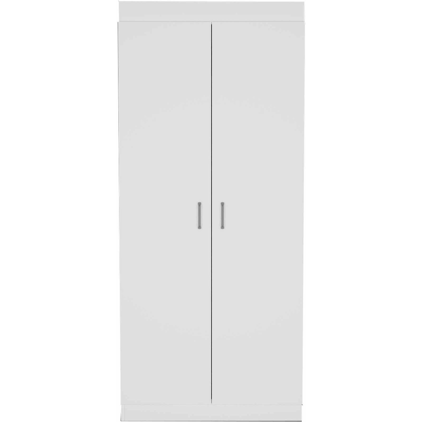 63 Classic White Pantry Cabinet With Two Full Size Doors
