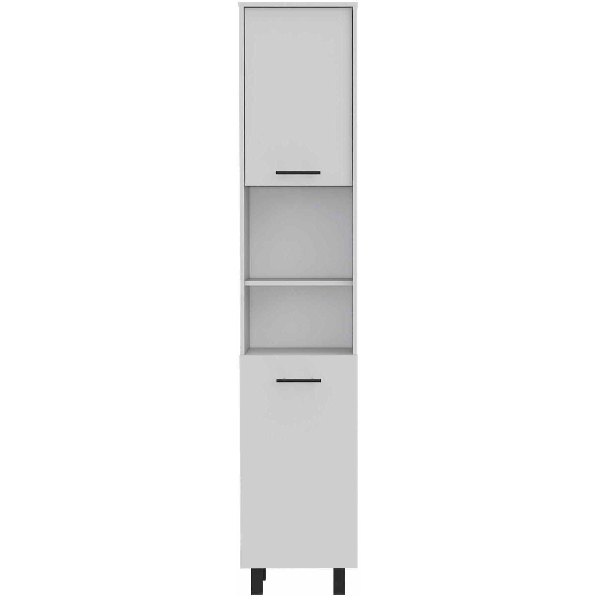 78"" Modern White Sleek And Tall Pantry Cabinet