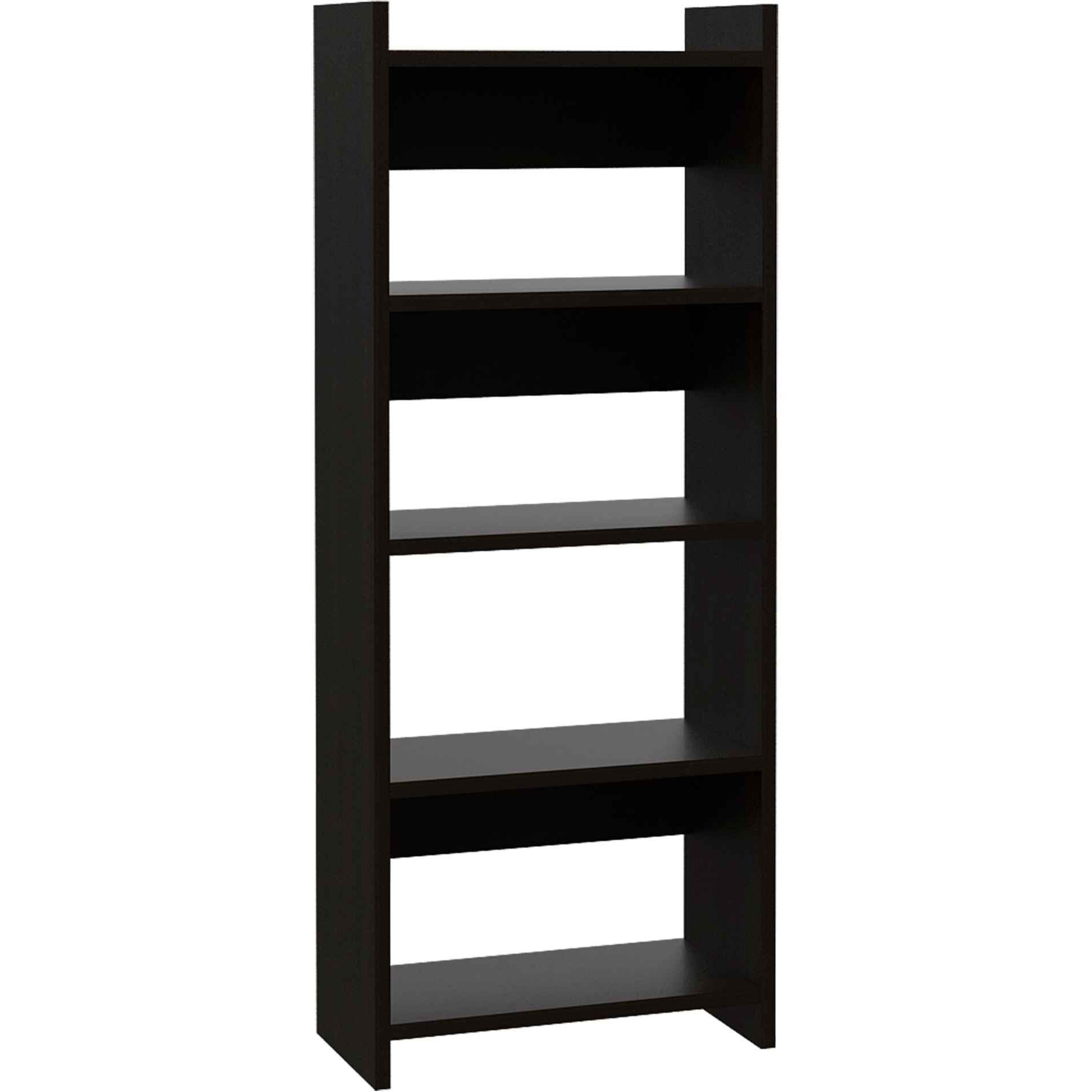Mod Black Desk And Bookshelf Set