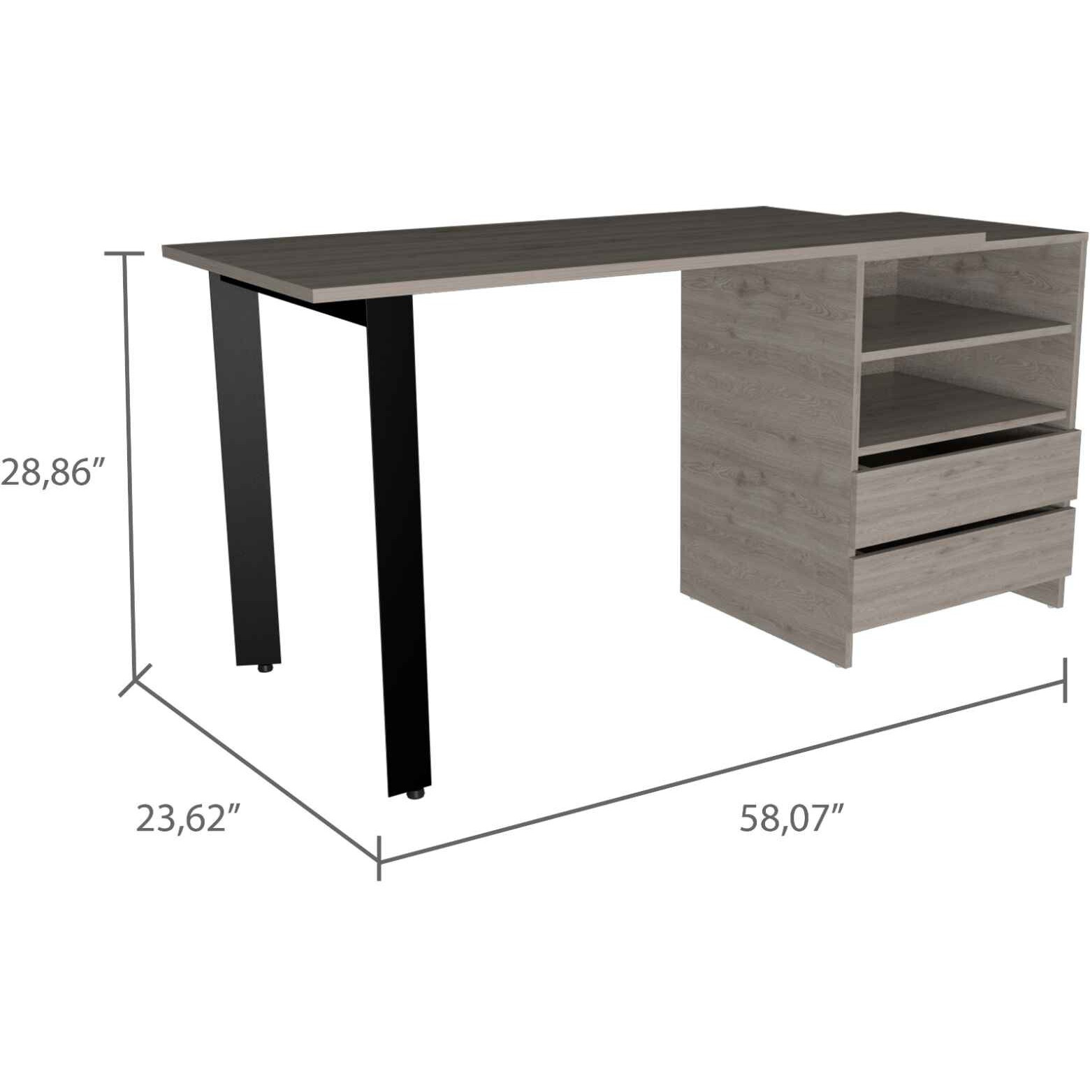Light Gray Computer Desk