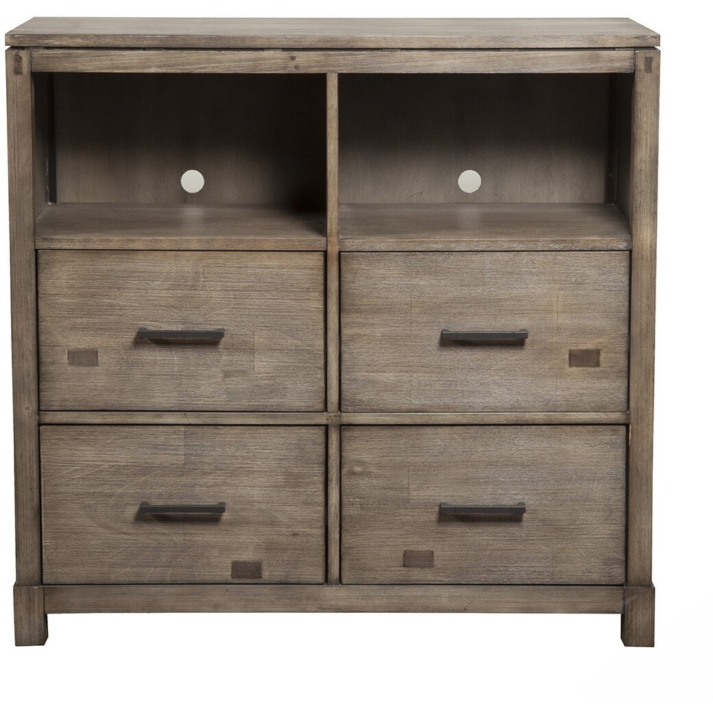 Rustic Weathered Gray Tv Console Cabinet