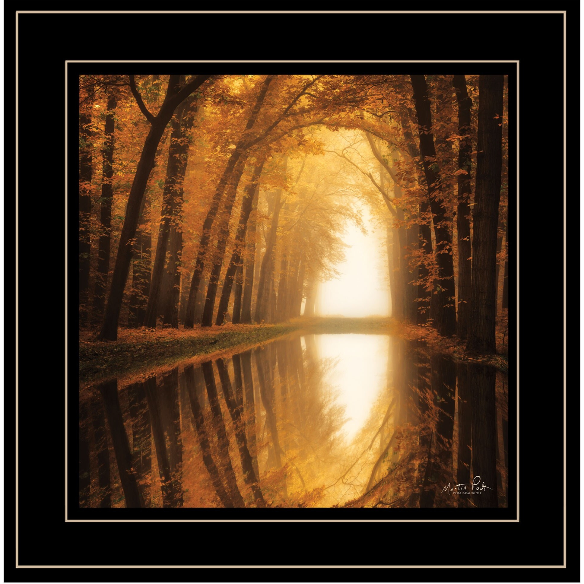 Lochem Reflections 2 Black Framed Print Wall Art