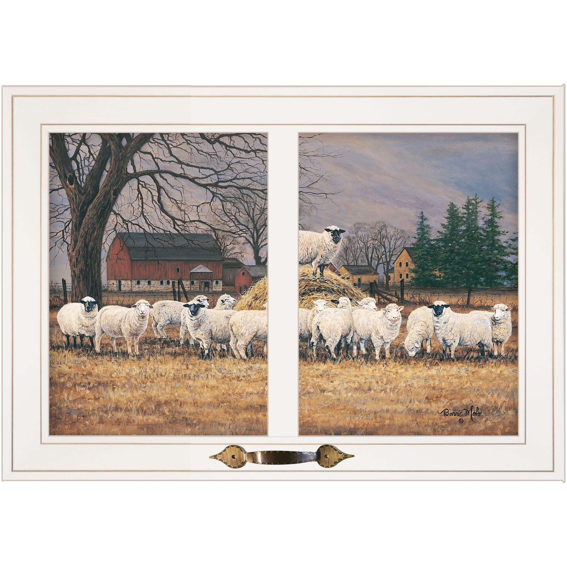 Wool Gathering 2 White Framed Print Wall Art