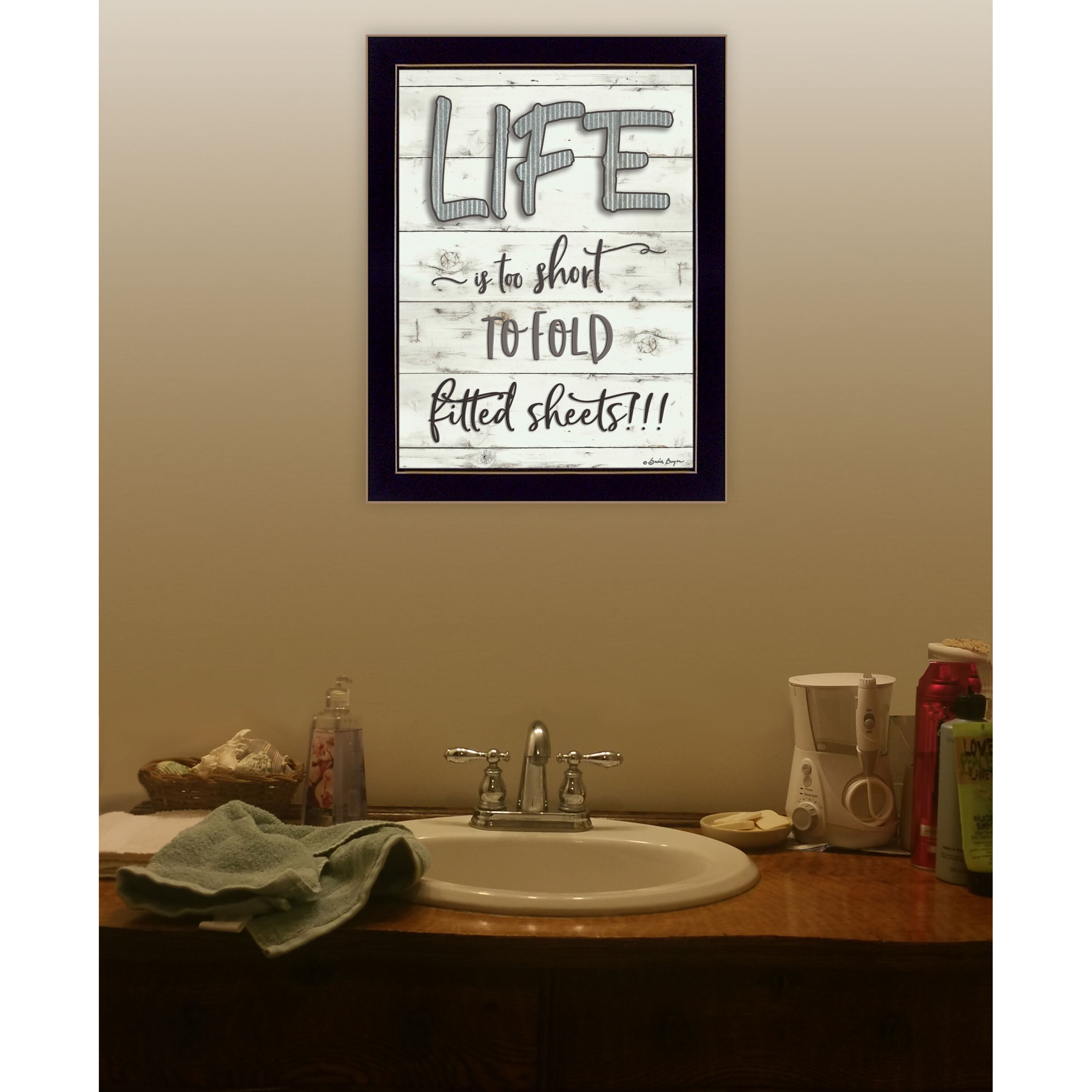 Life Is Too Short 3 Black Framed Print Wall Art