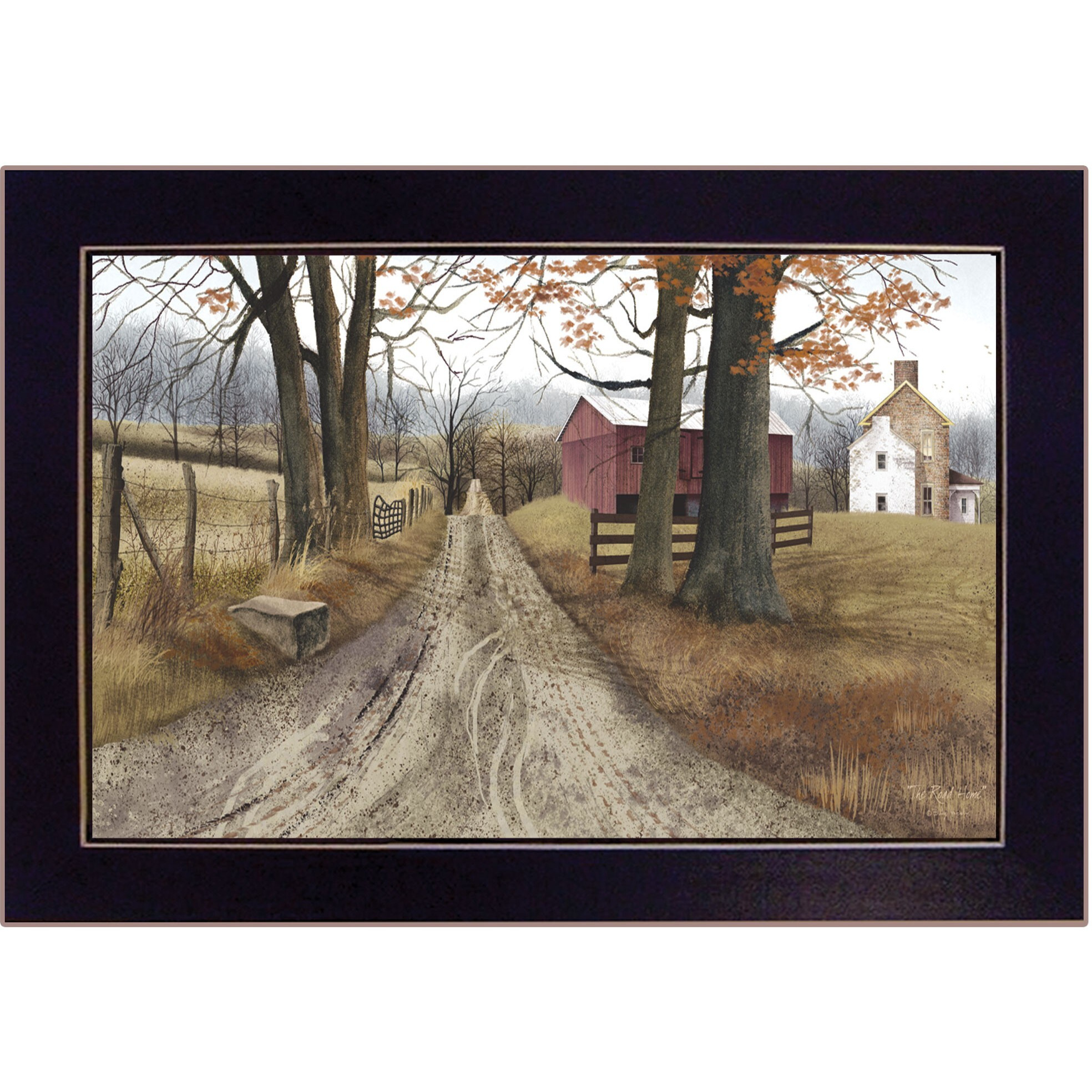 The Road Home 4 Black Framed Print Wall Art