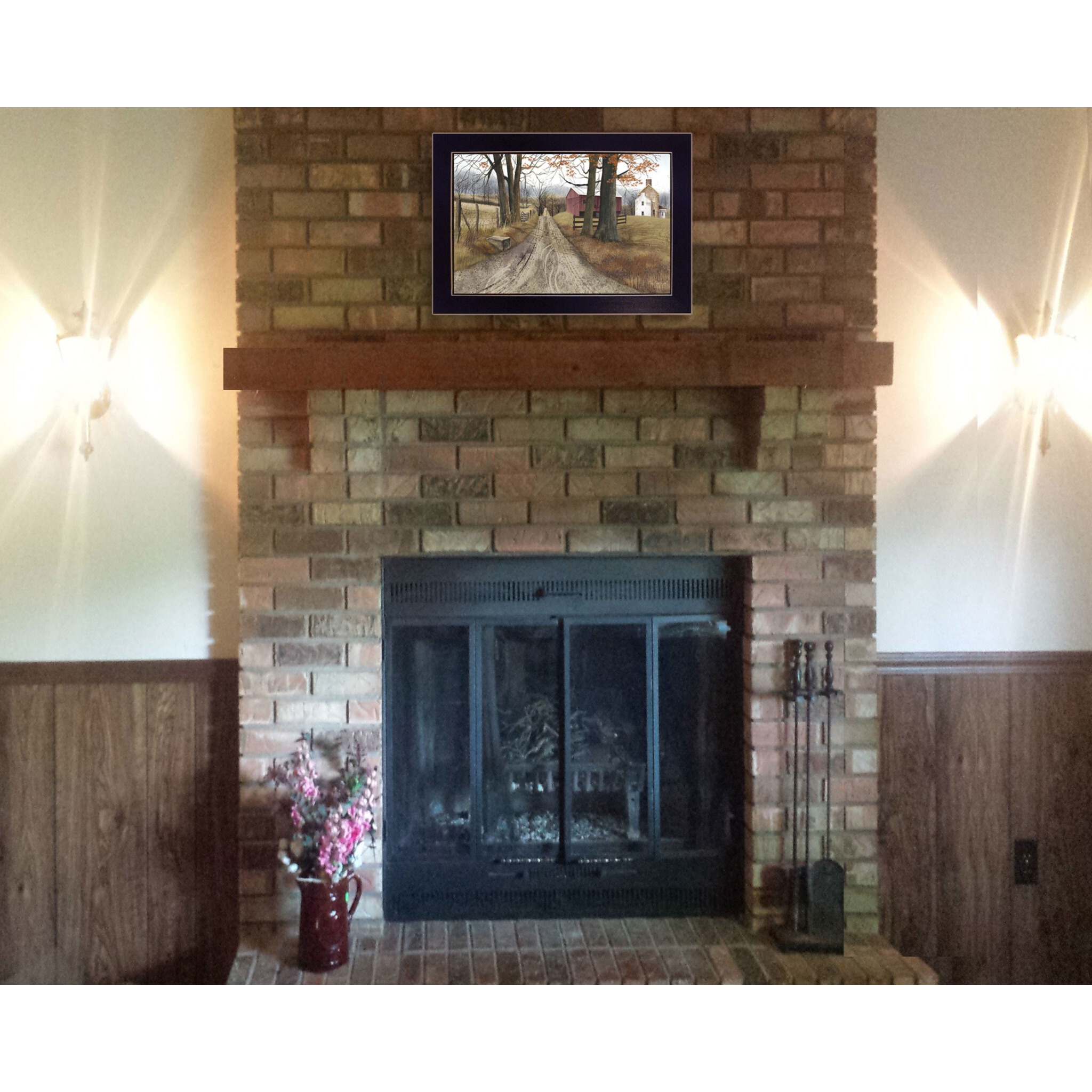The Road Home 4 Black Framed Print Wall Art