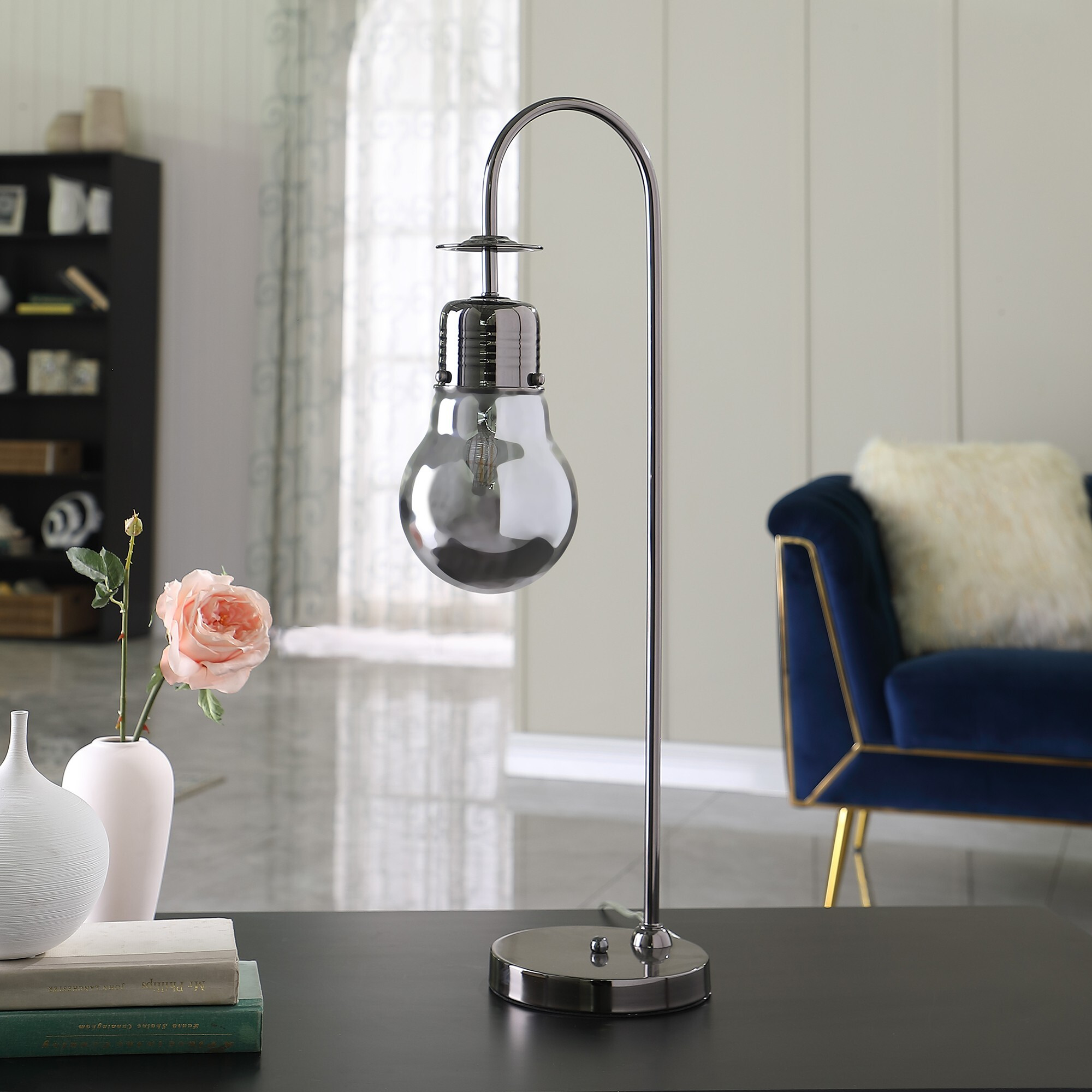 29"" Black Metal Vintage Streetlight Desk Lamp