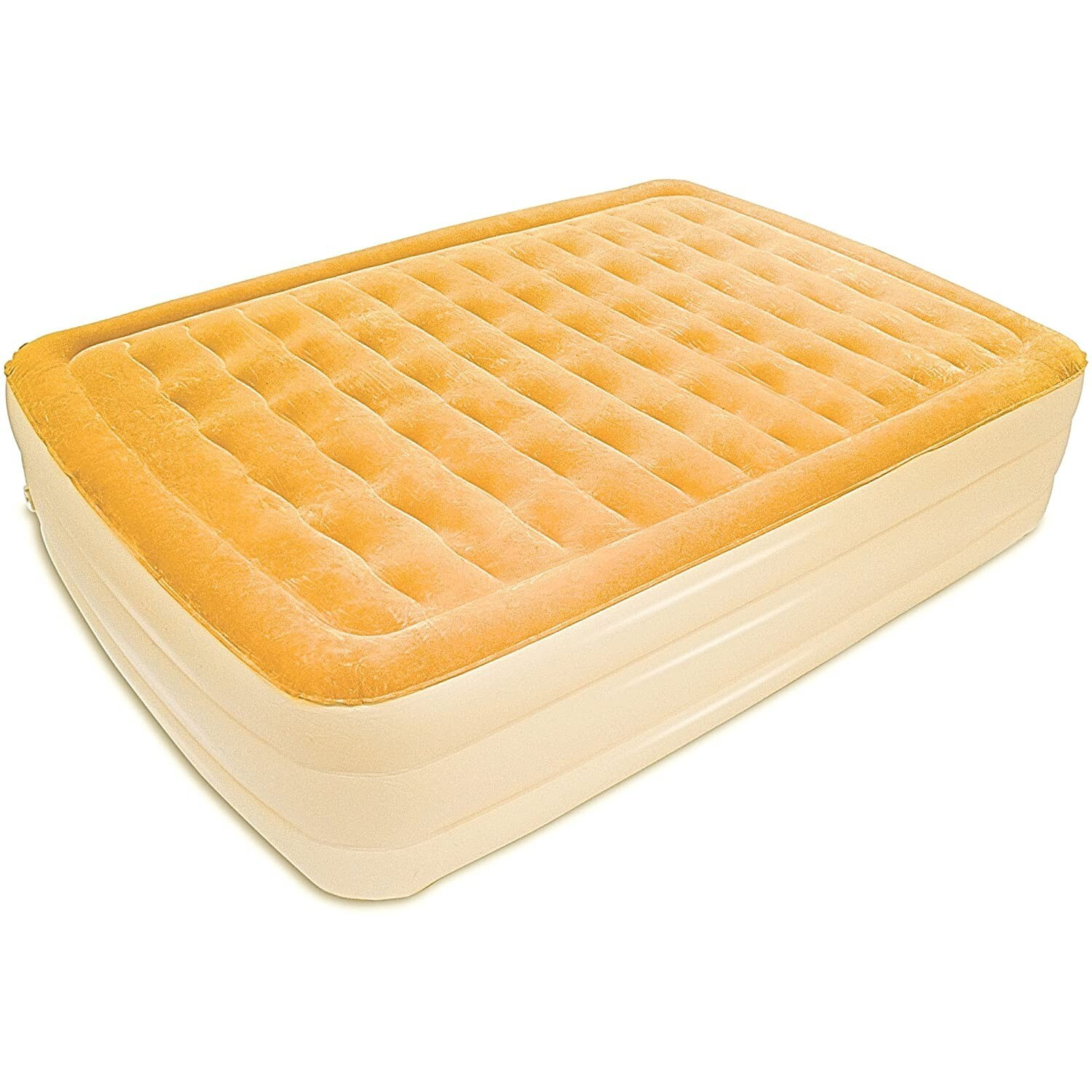 Dreamy Golden Inflatable Queen Size Bed Mattress