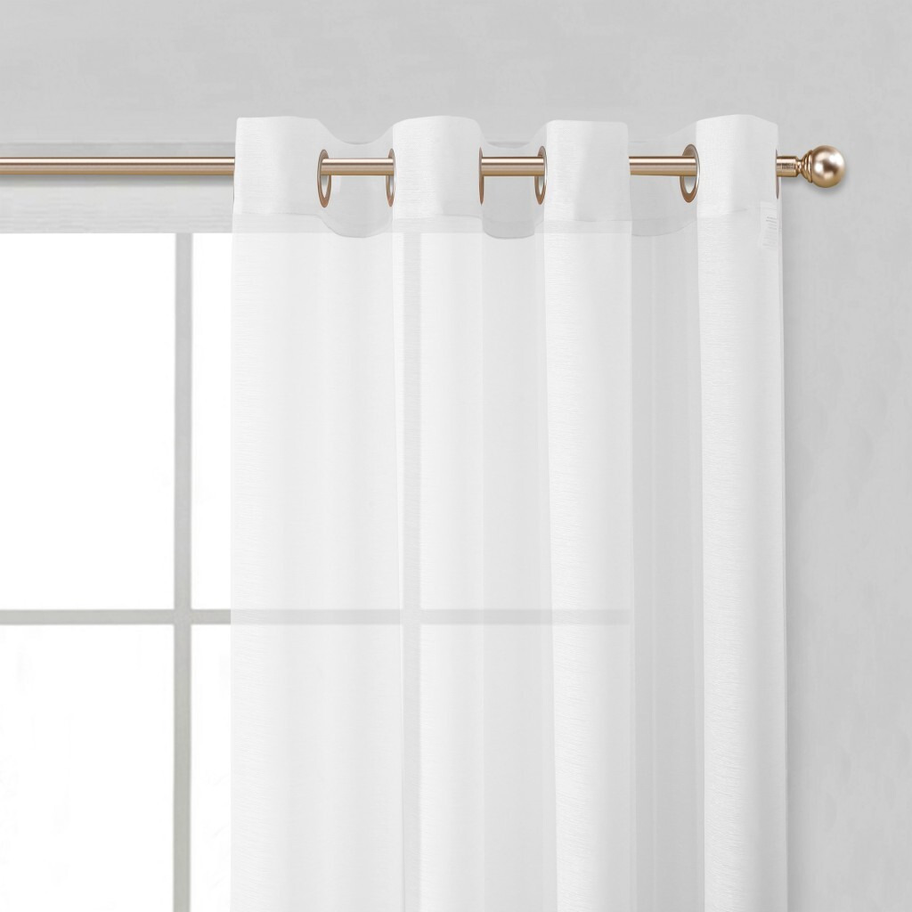 Set Of Two 84""  White Solid Modern Window Panels
