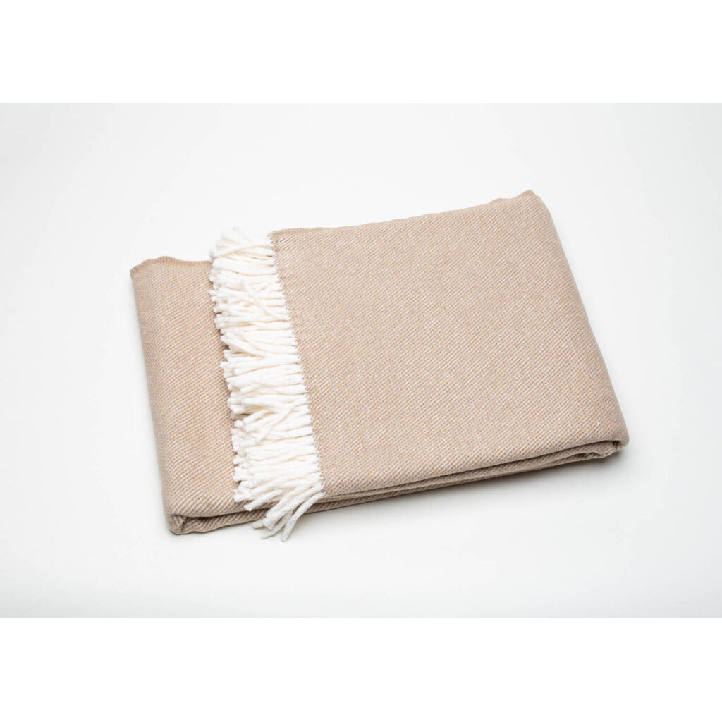 Stone Mini Dot Fringed Throw Blanket
