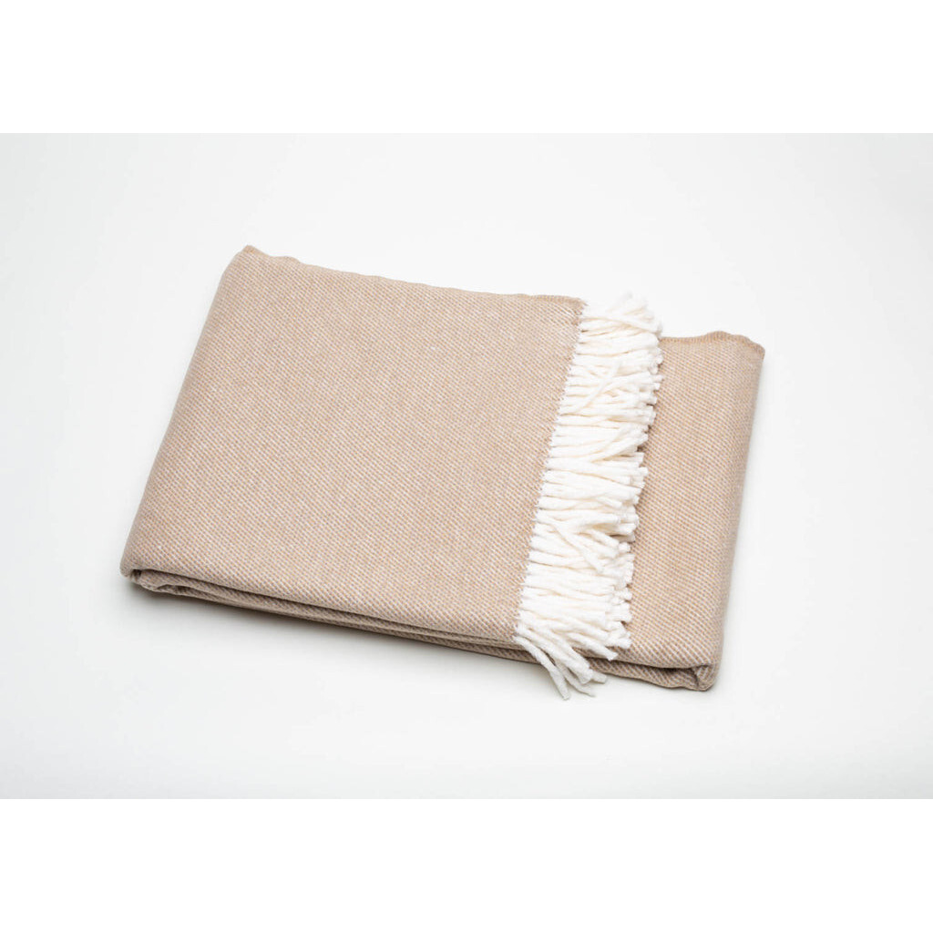 Stone Mini Dot Fringed Throw Blanket