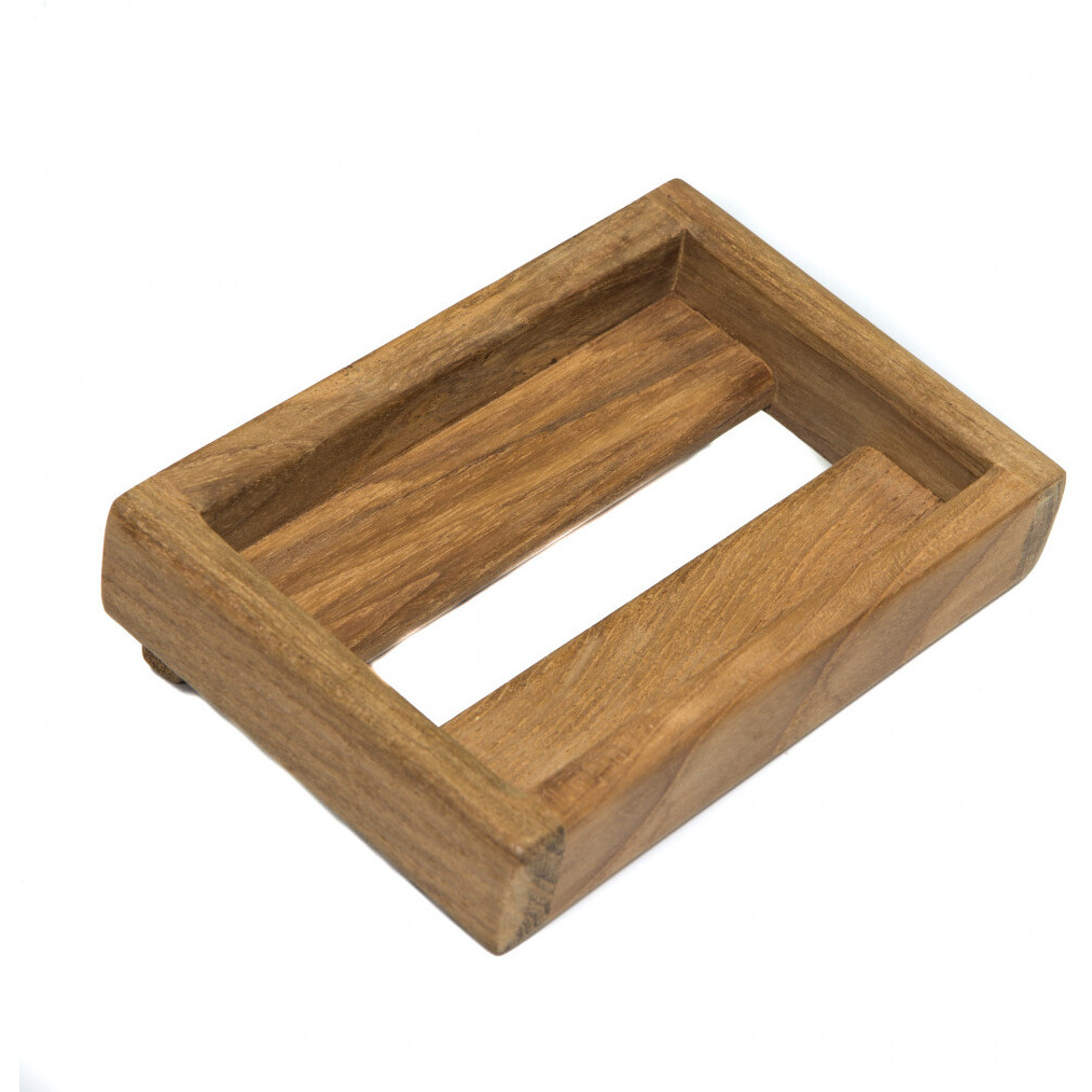 Traditional Solid Teak Wall Mount Soap Dish