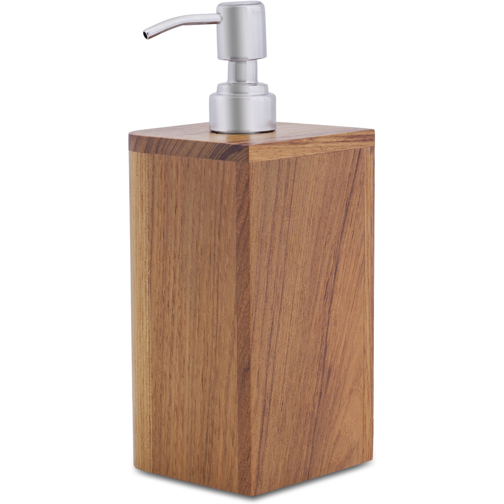 Designer Genuine Teak Soap Dispenser