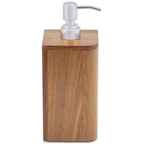 Designer Genuine Teak Soap Dispenser