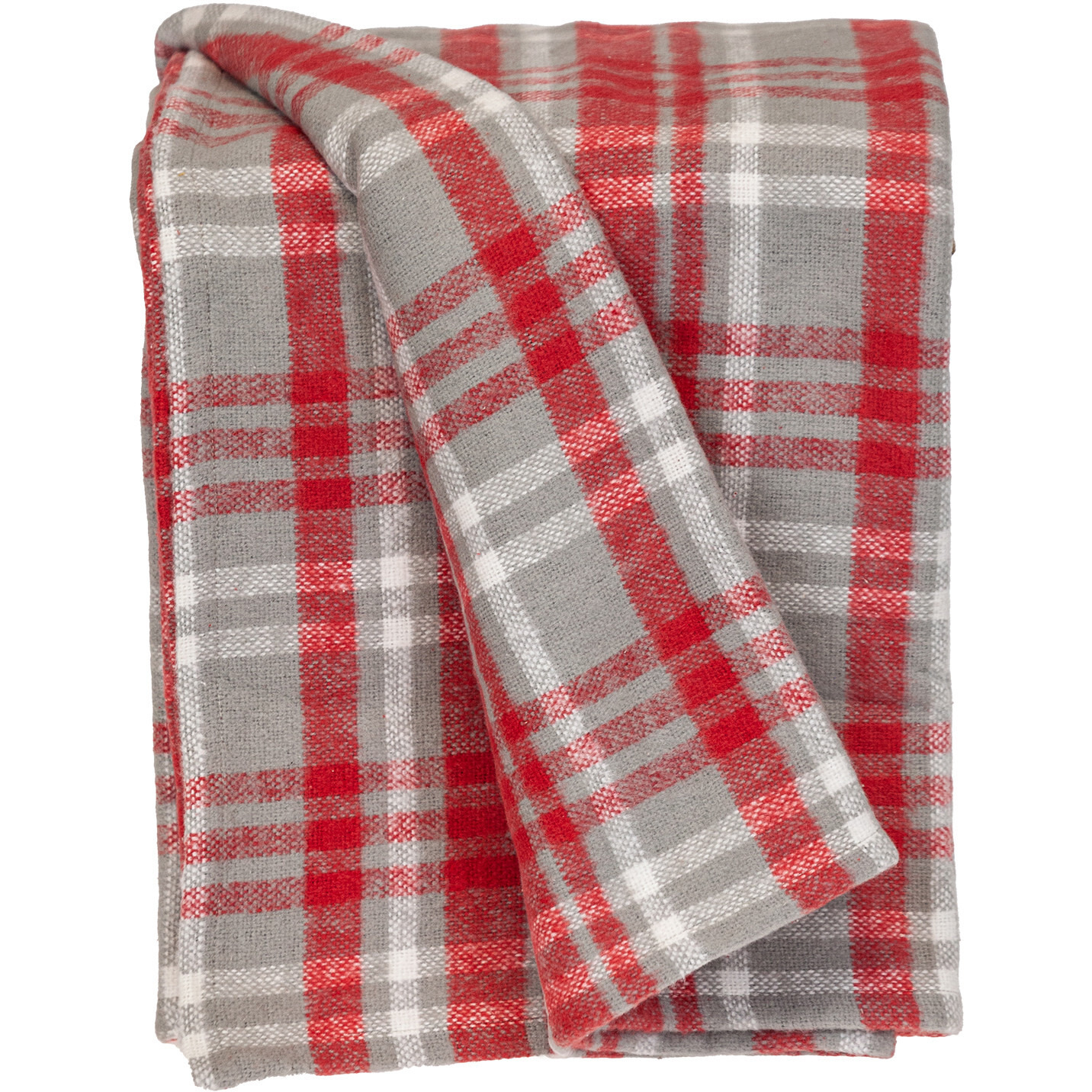 Parkland Collection Transitional Plaid Red Rectangle 50"" X 65"" Throw