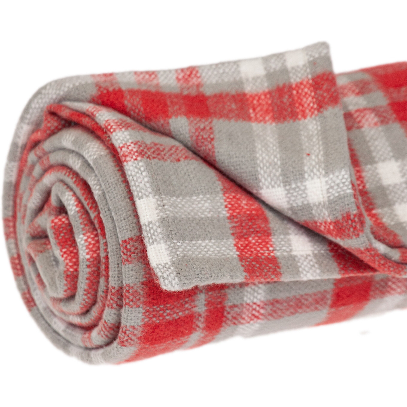 Parkland Collection Transitional Plaid Red Rectangle 50"" X 65"" Throw