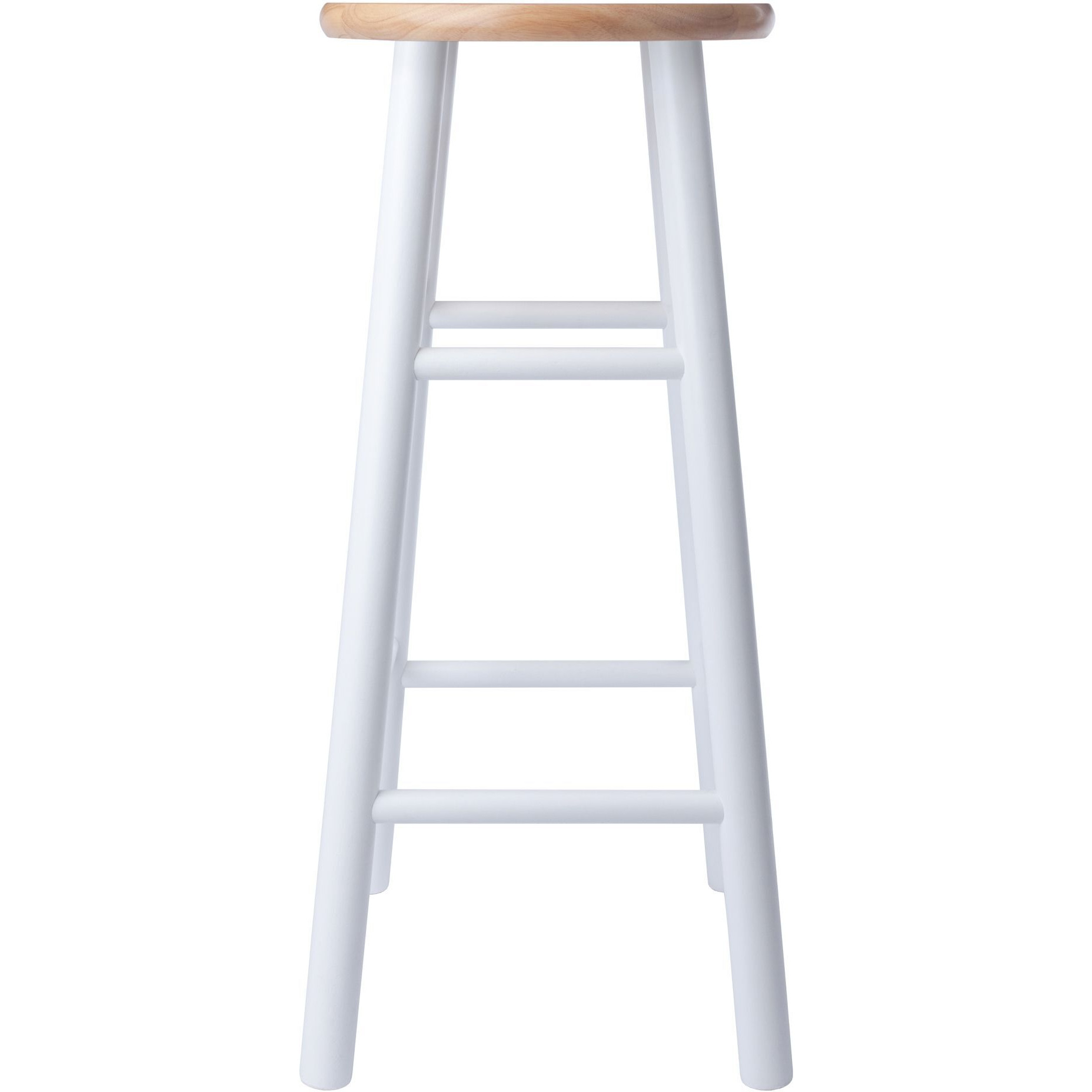 Huxton 2-Pc Bar Stools  29""  Natural & White(D0102Hxvt0T.)