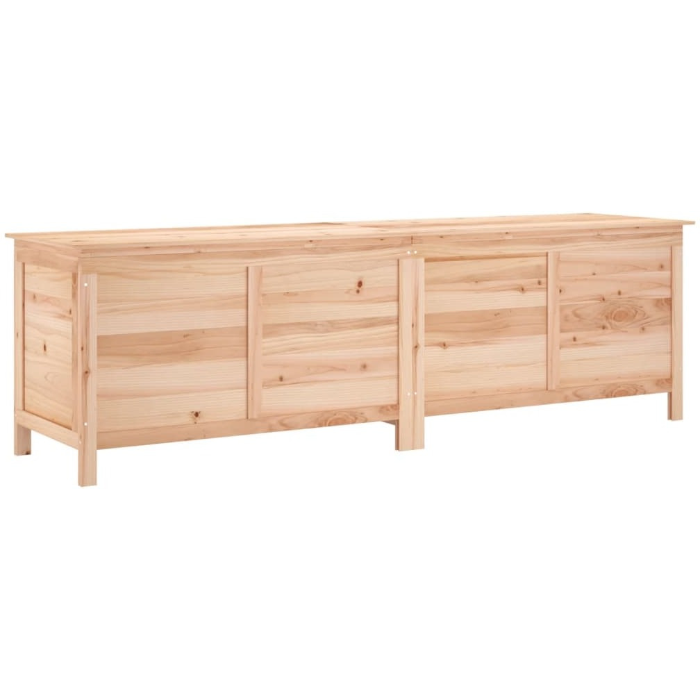 Vidaxl Patio Storage Box 78.1"&quotX19.7"&quotX22.2"" Solid Wood Fir