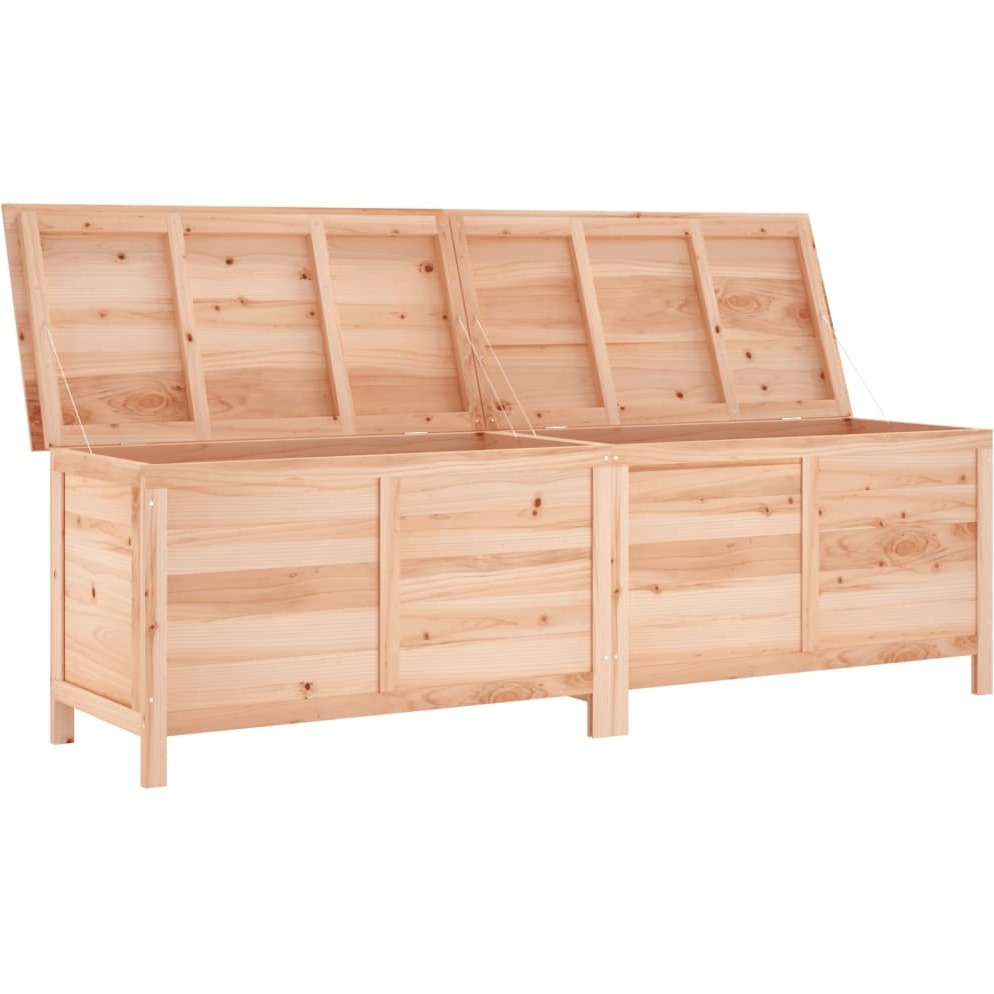 Vidaxl Patio Storage Box 78.1"&quotX19.7"&quotX22.2"" Solid Wood Fir