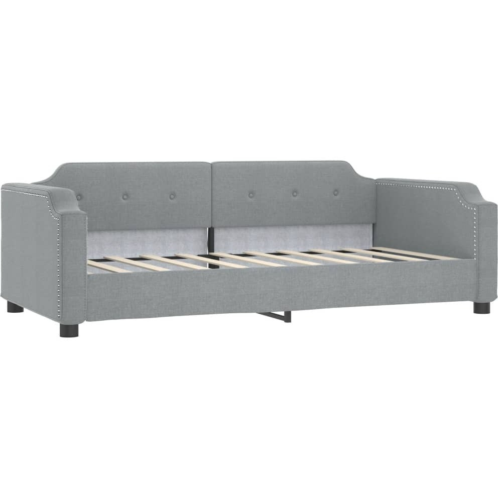 Vidaxl Day Bed Light Gray 39.4"&quotX74.8"" Fabric