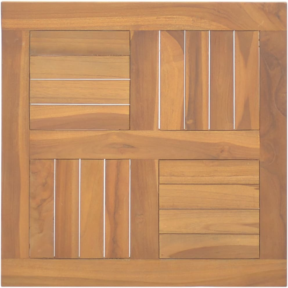 Vidaxl Square Table Top 19.7"&quotX19.7"&quotX1"" Solid Wood Teak
