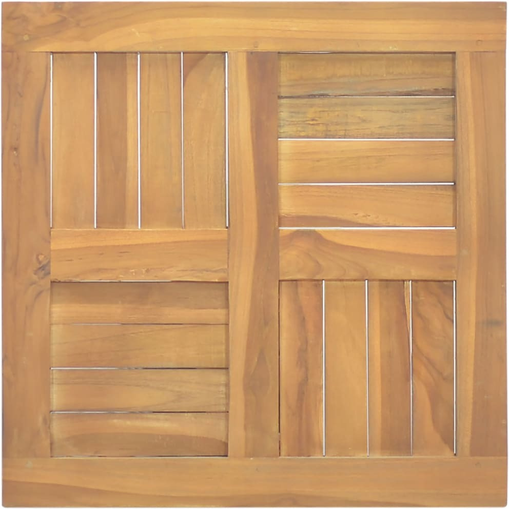 Vidaxl Square Table Top 19.7"&quotX19.7"&quotX1"" Solid Wood Teak
